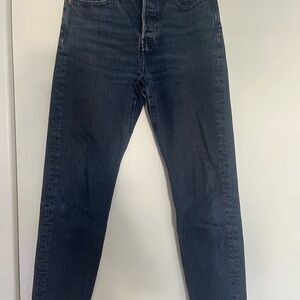 Classic Blue Levi Wedgie Straight Leg Jeans